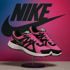 NIKE Revolution 2 Pink Black 555090-501 Big Kids Running Shoes Sneakers 6Y